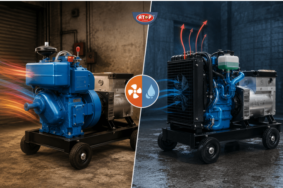 Air Cooled and Water Cooled Generator