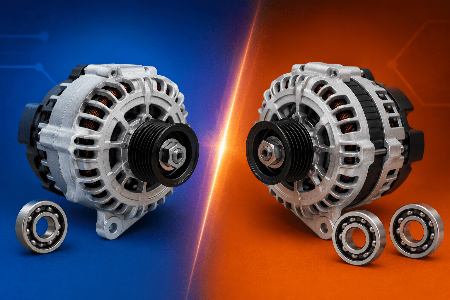 Single Bearing vs Double Bearing Alternators